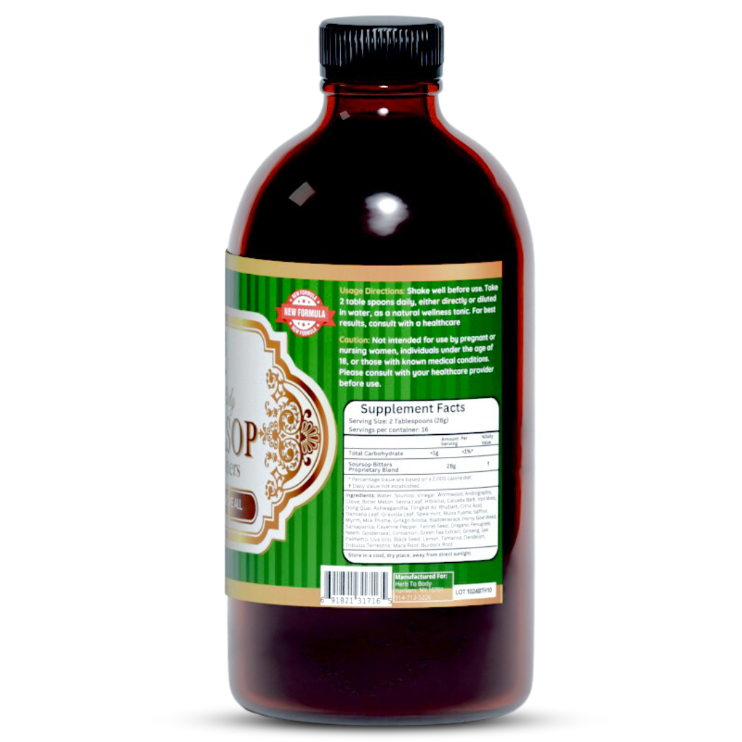 Soursop Living Bitter Oral Supplement 16oz