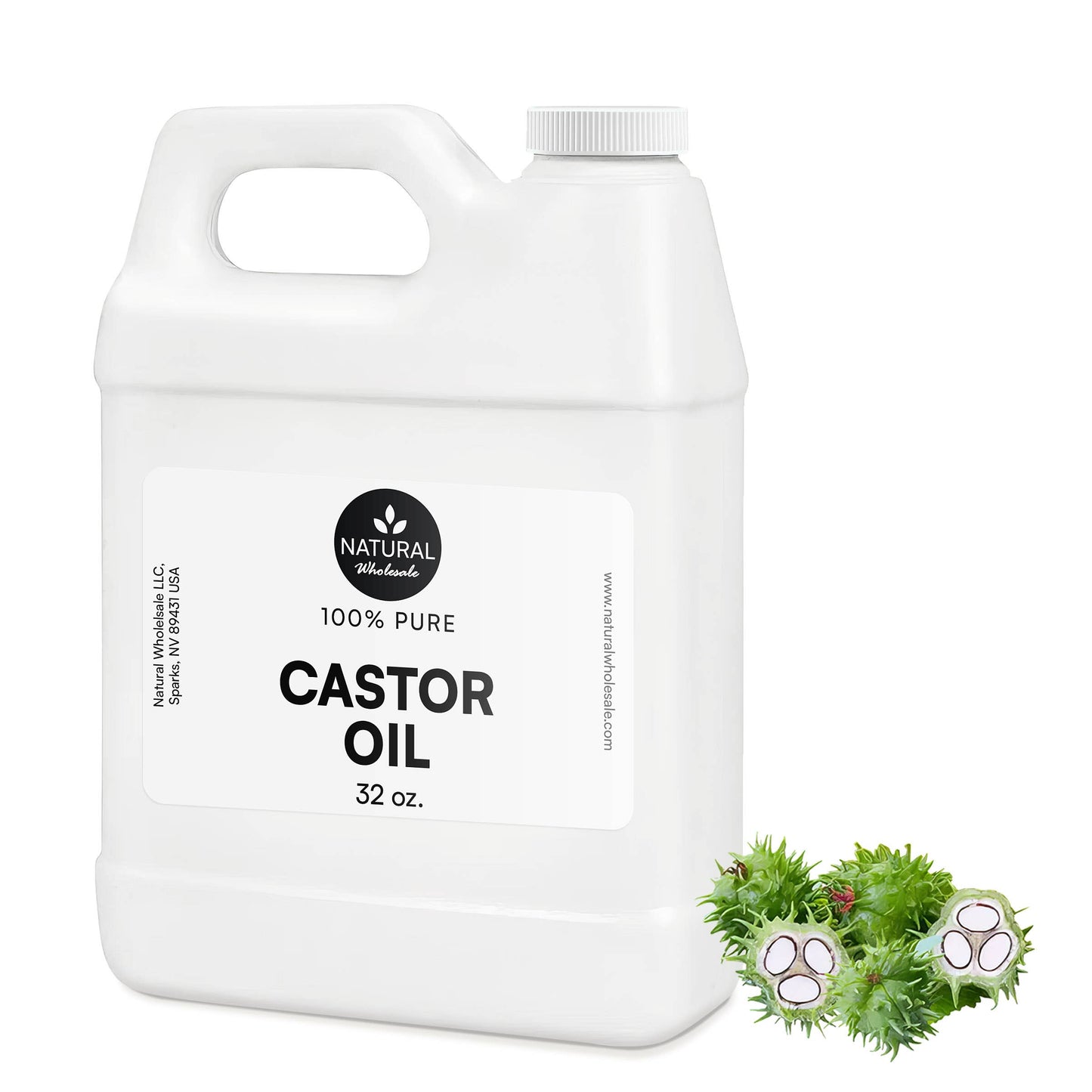 Castor Oil - 100% Pure, Cold Pressed & Hexane Free