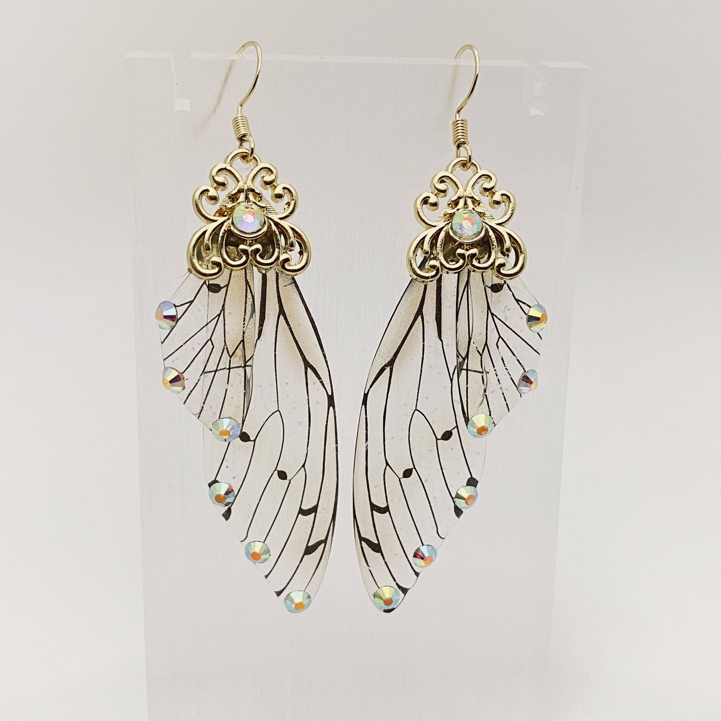 Handmade Fairy Wings Earrings Insect Butterfly Wing