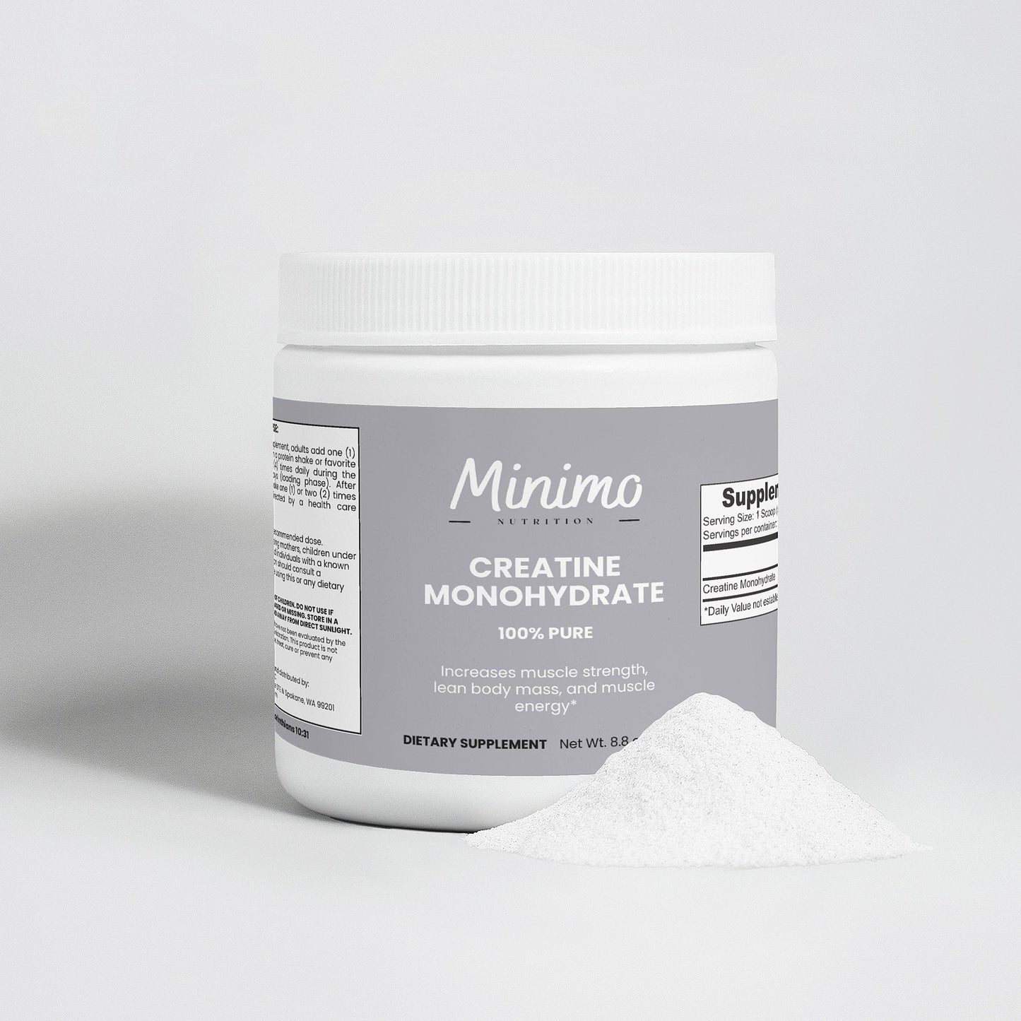 Creatine Monohydrate Powder, 8.8 oz