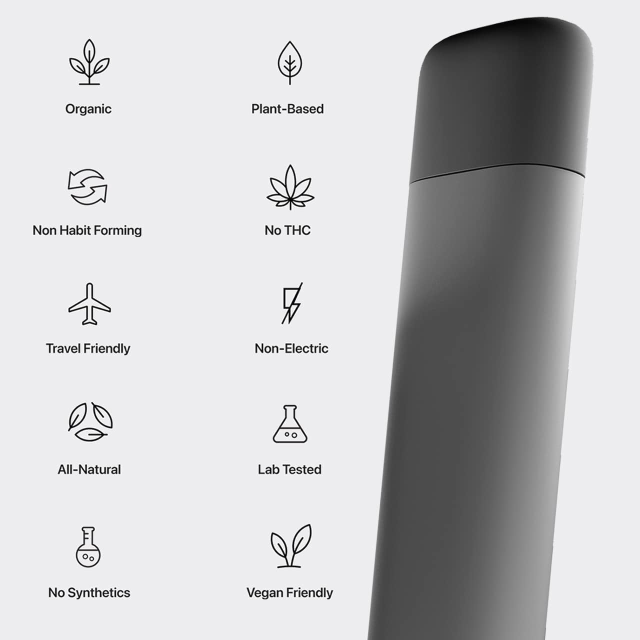 Natranal Coffee Bean + Hemp Habit Replacement Oral Fixation Puffer to Replace Smoking or Vaping