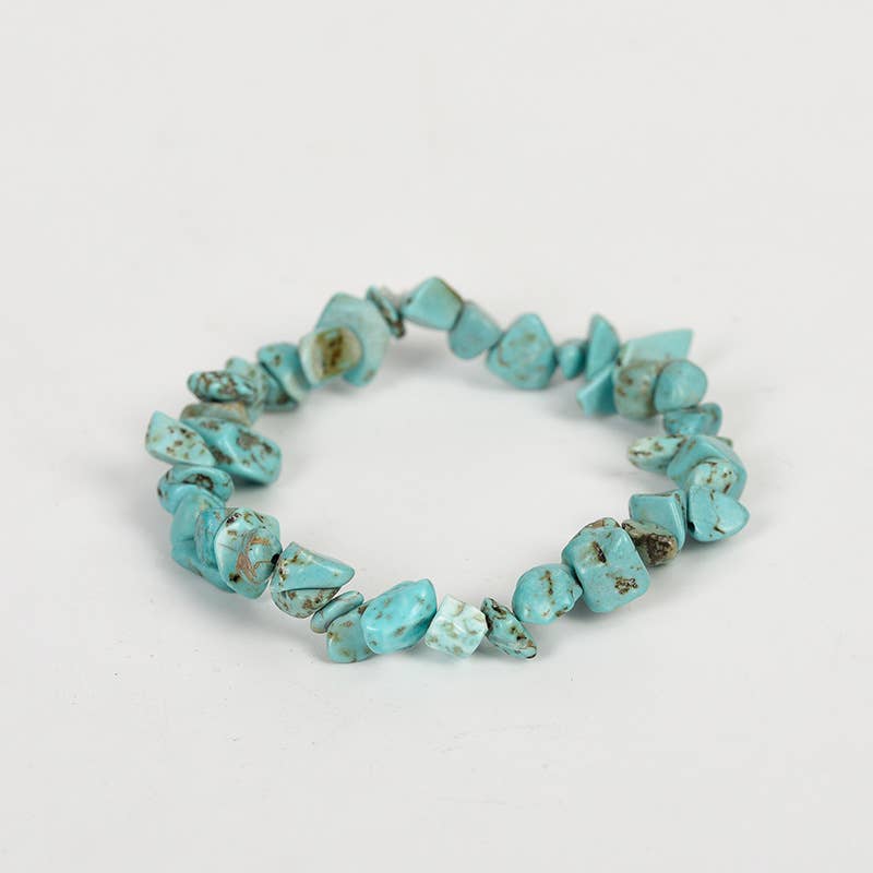 Women Natural Crystal Irregular Stone Bracelet - CS