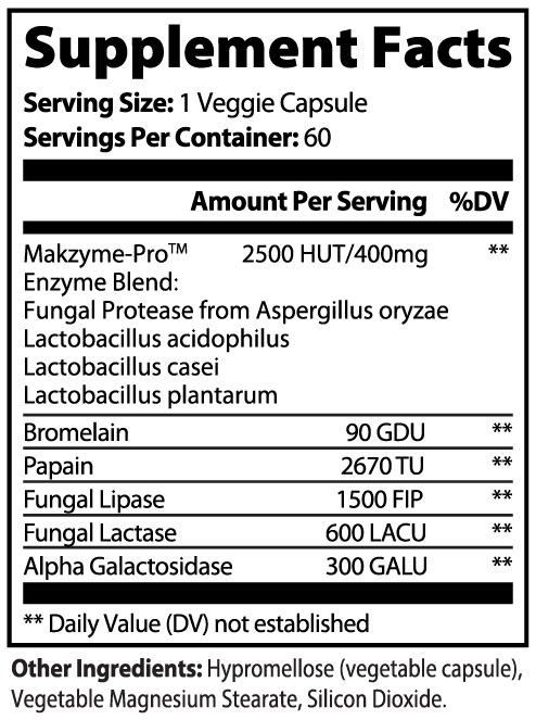 Digestive Enzyme Pro Blend, 60 ct. SUPPLEMENT