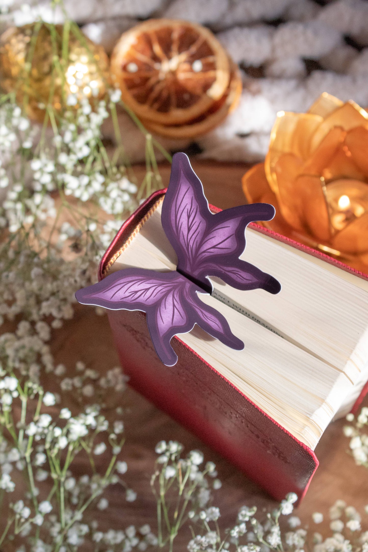 3D Dark Faerie Wings Bookmark