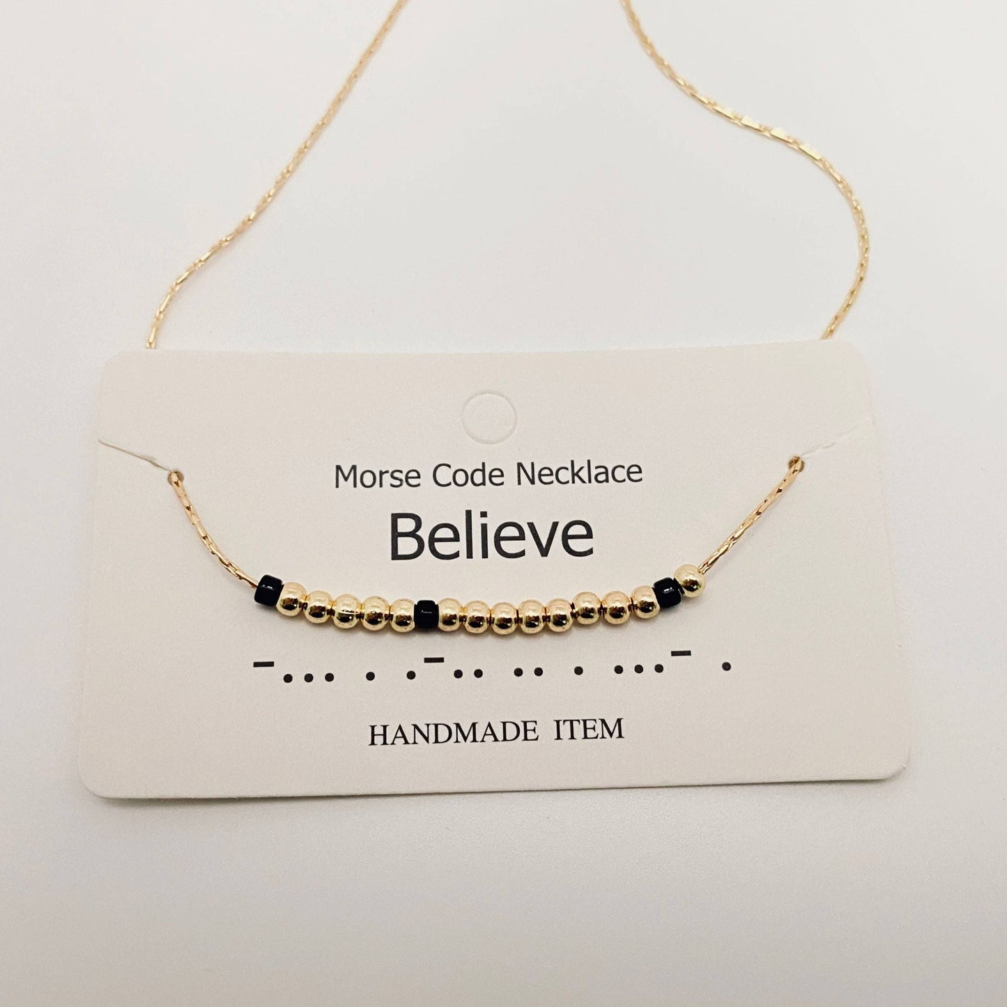 Handmade “Fuck off” Morse Code Necklace