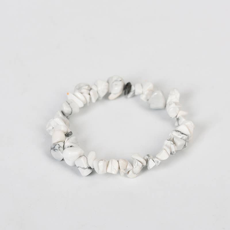 Women Natural Crystal Irregular Stone Bracelet - CS