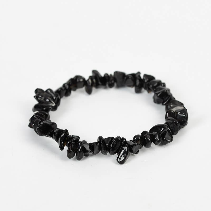 Women Natural Crystal Irregular Stone Bracelet - CS