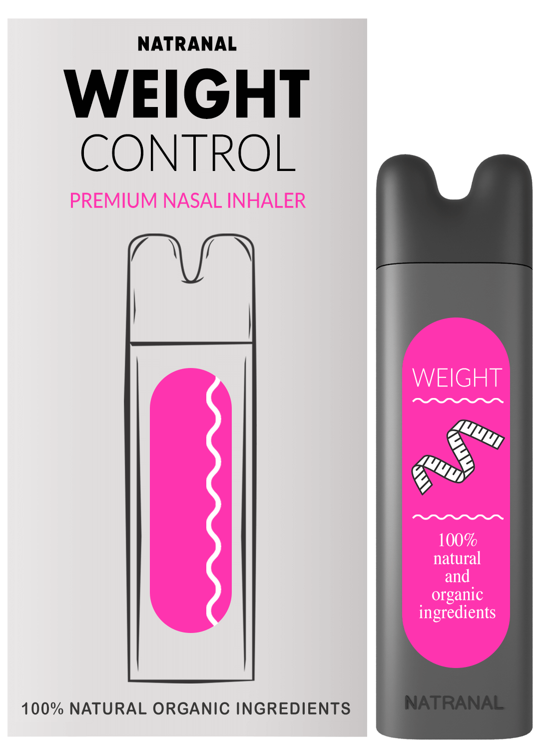 Natranal Weight Aromatherapy Dual Chamber Nasal Inhaler
