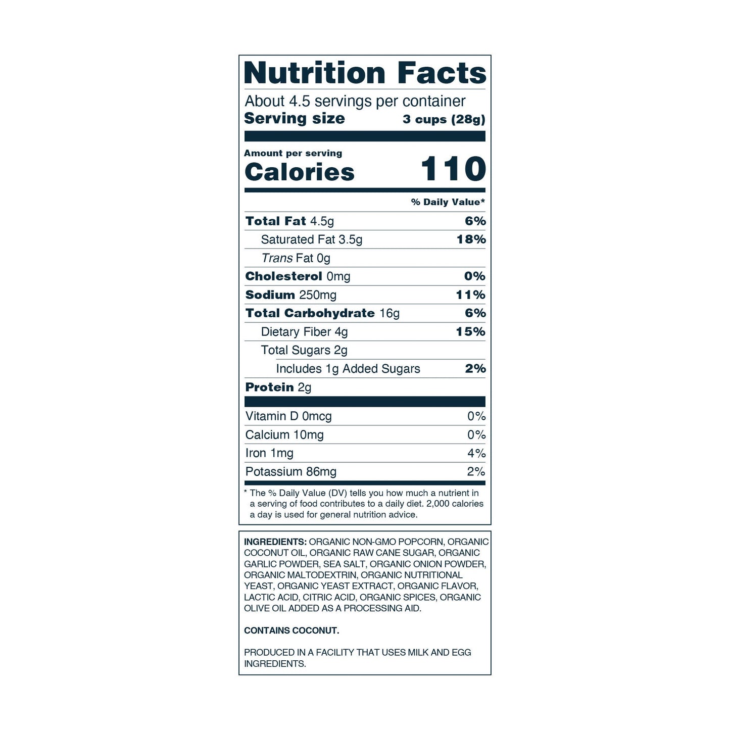 Organic Popcorn, Homer's Blend 4.6 oz