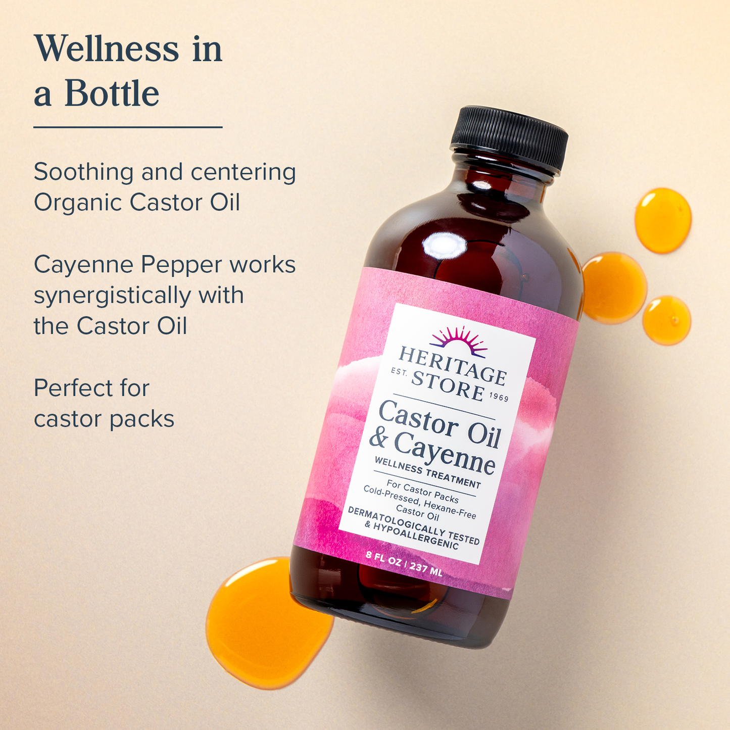 Castor Oil & Cayenne 8 oz