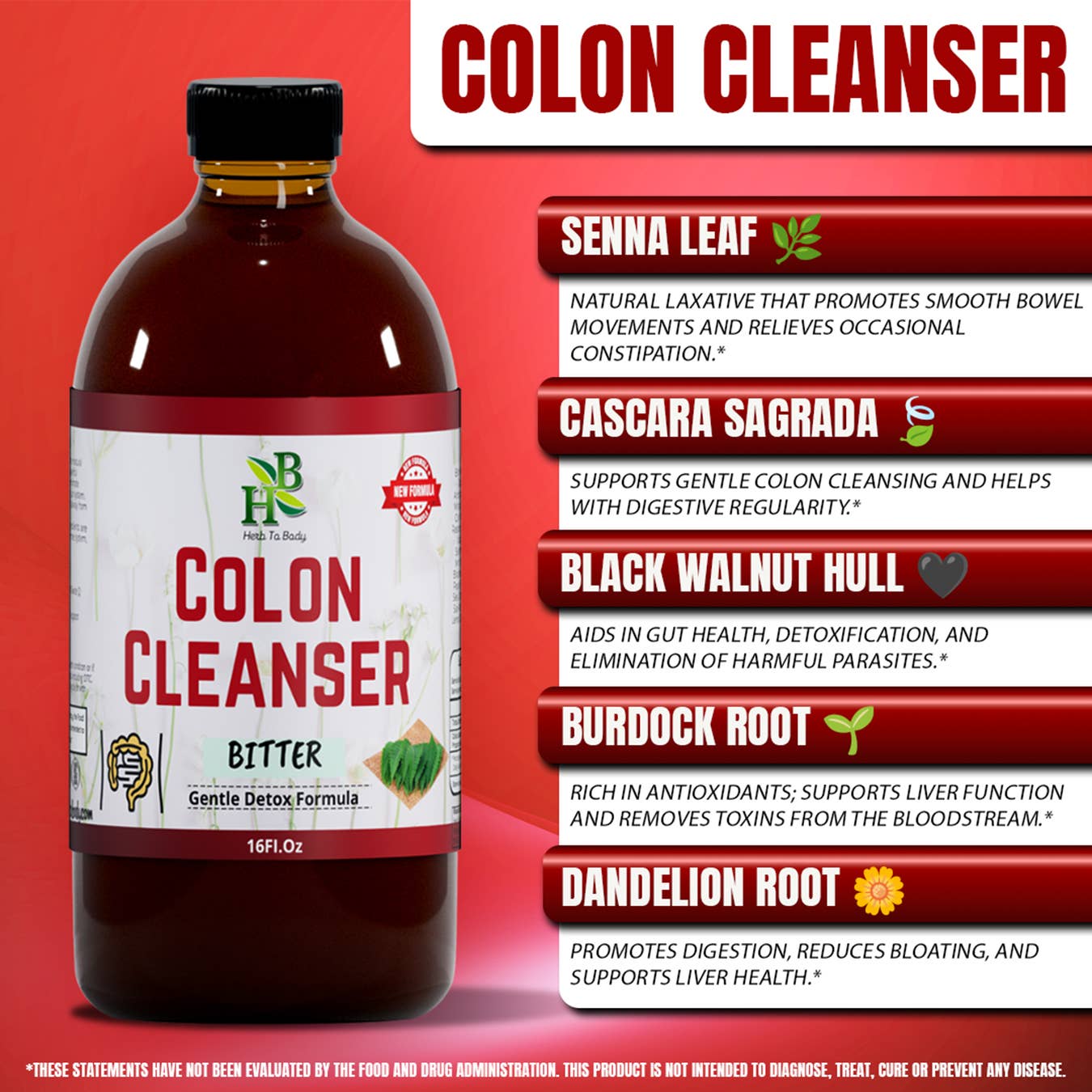Colon Cleanser Bitter - 16oz