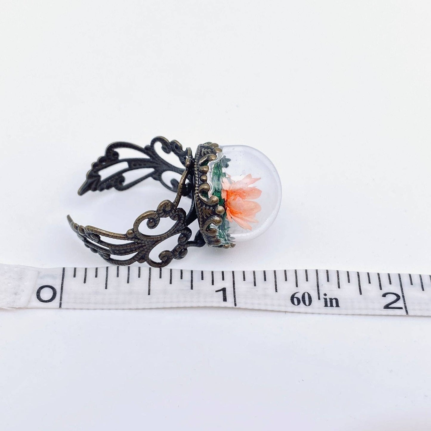Colorful Baby's Breath Dried Flowers Classical Ring - PDF