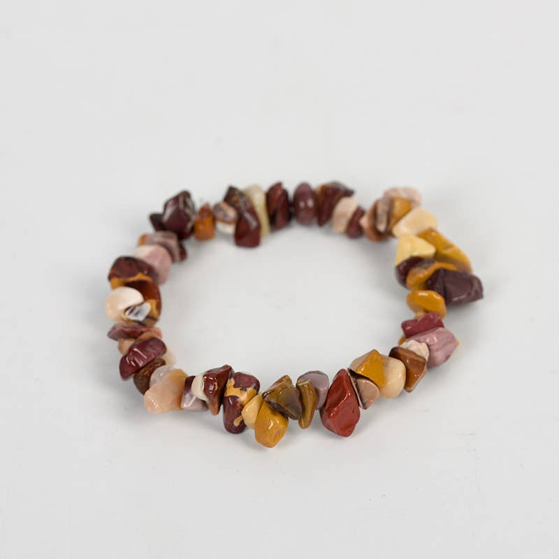 Women Natural Crystal Irregular Stone Bracelet - CS