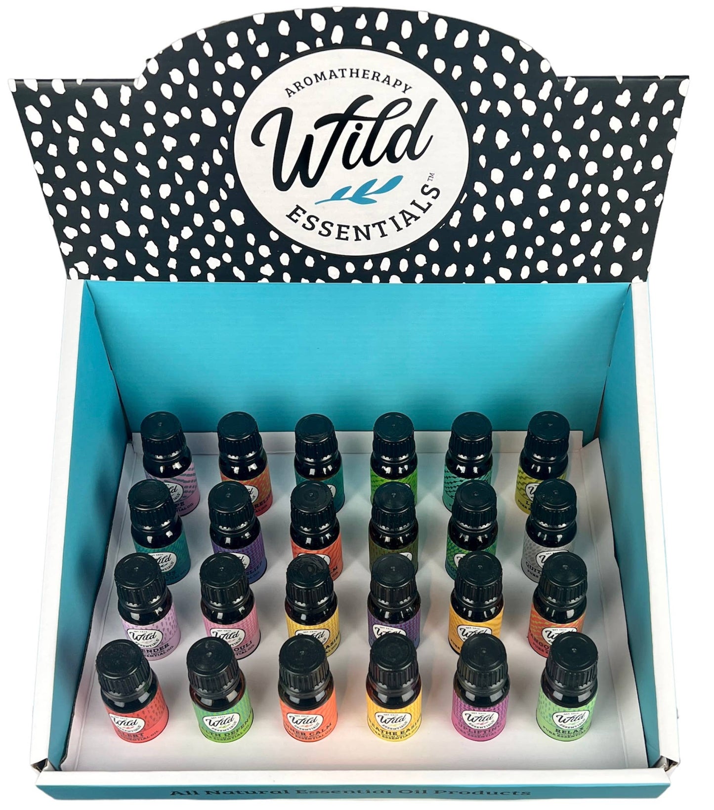 10ml Essential Oils Counter Display with 24 assorted blends