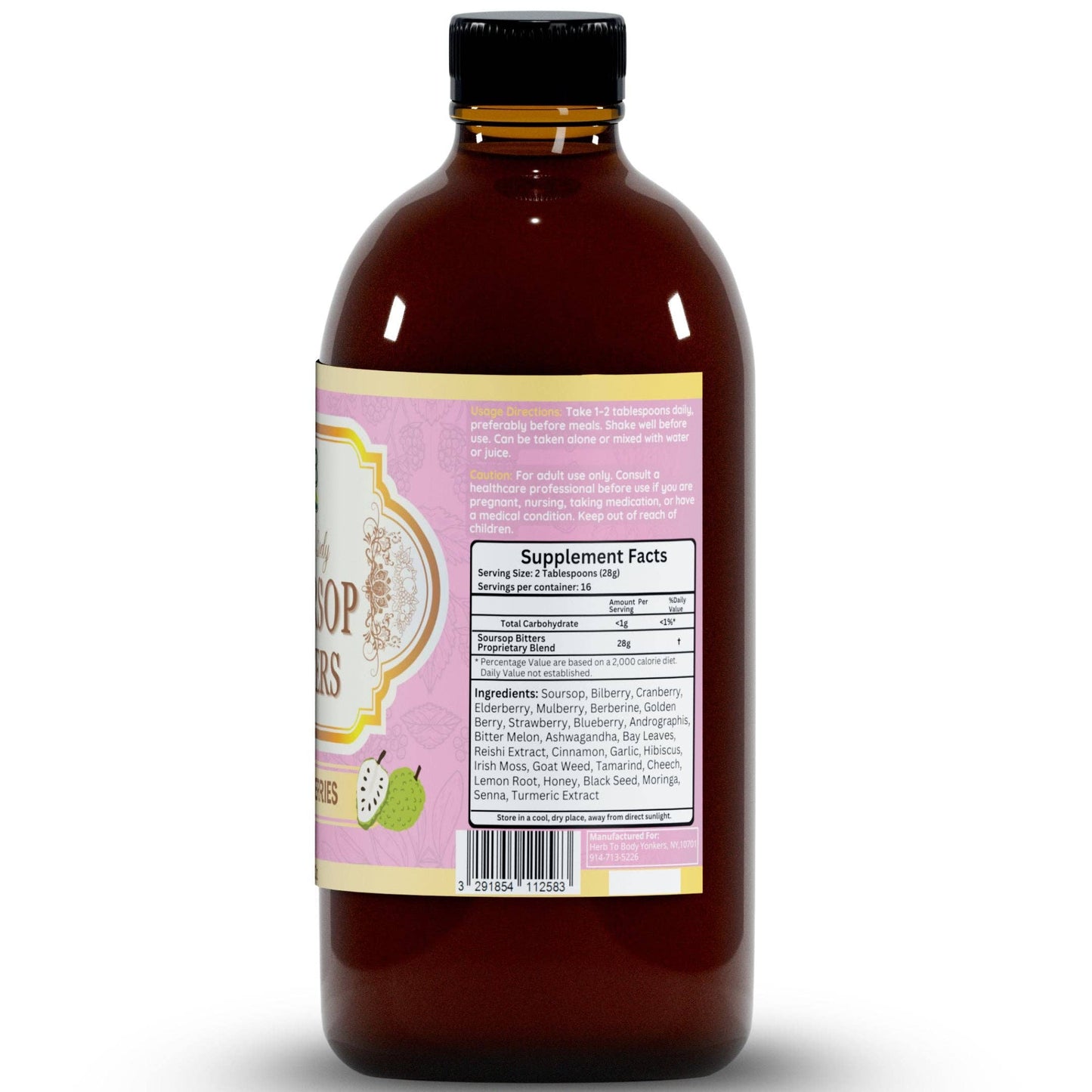 Soursop Bitters Mixed Berries – Immune & Digestive Support