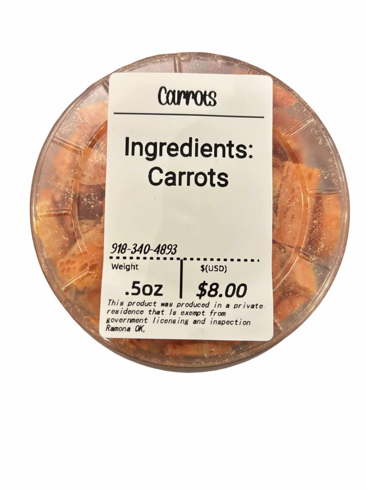 Carrots Freeze Dried