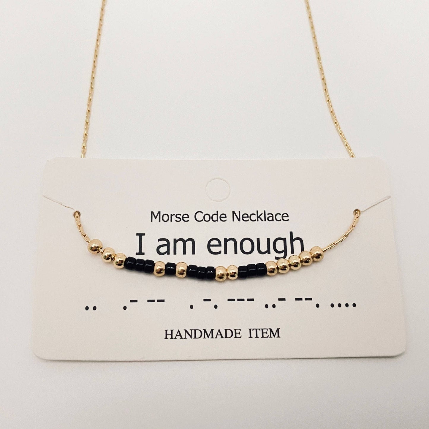 Handmade “Fuck off” Morse Code Necklace