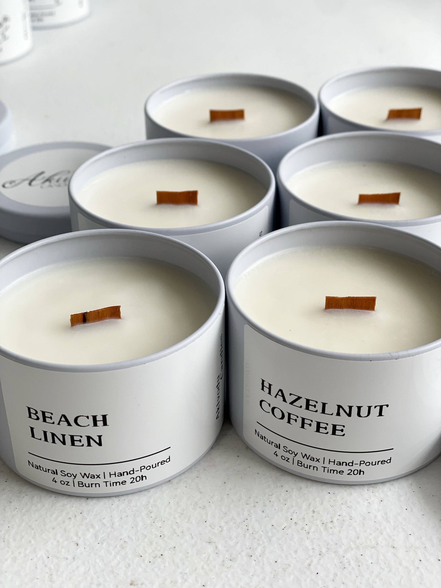 Wood Wick Candle 4 oz- Multiple scents