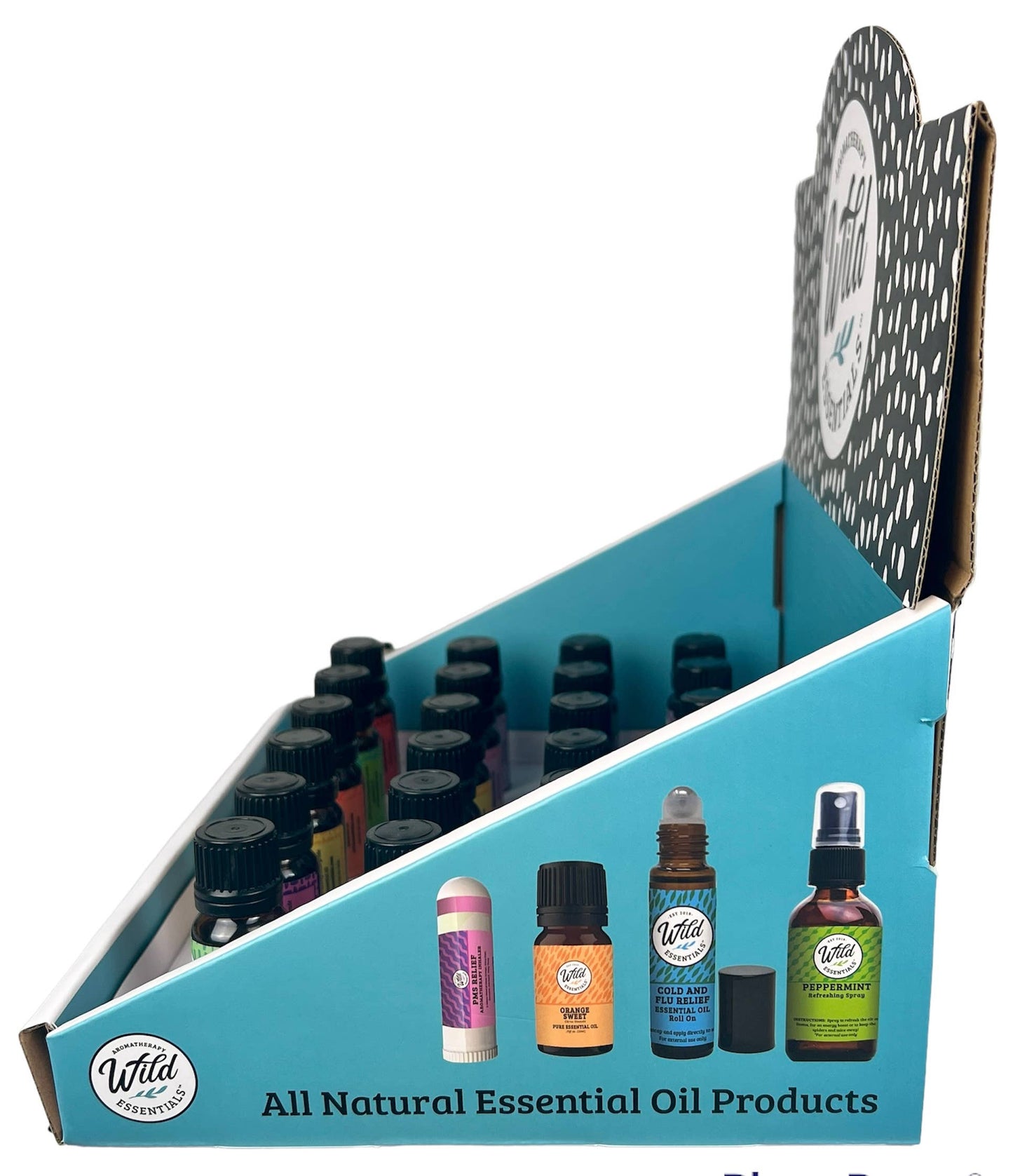 10ml Essential Oils Counter Display with 24 assorted blends