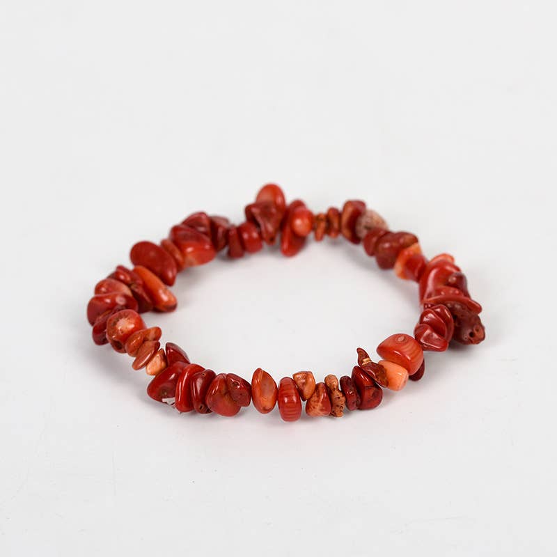 Women Natural Crystal Irregular Stone Bracelet - CS