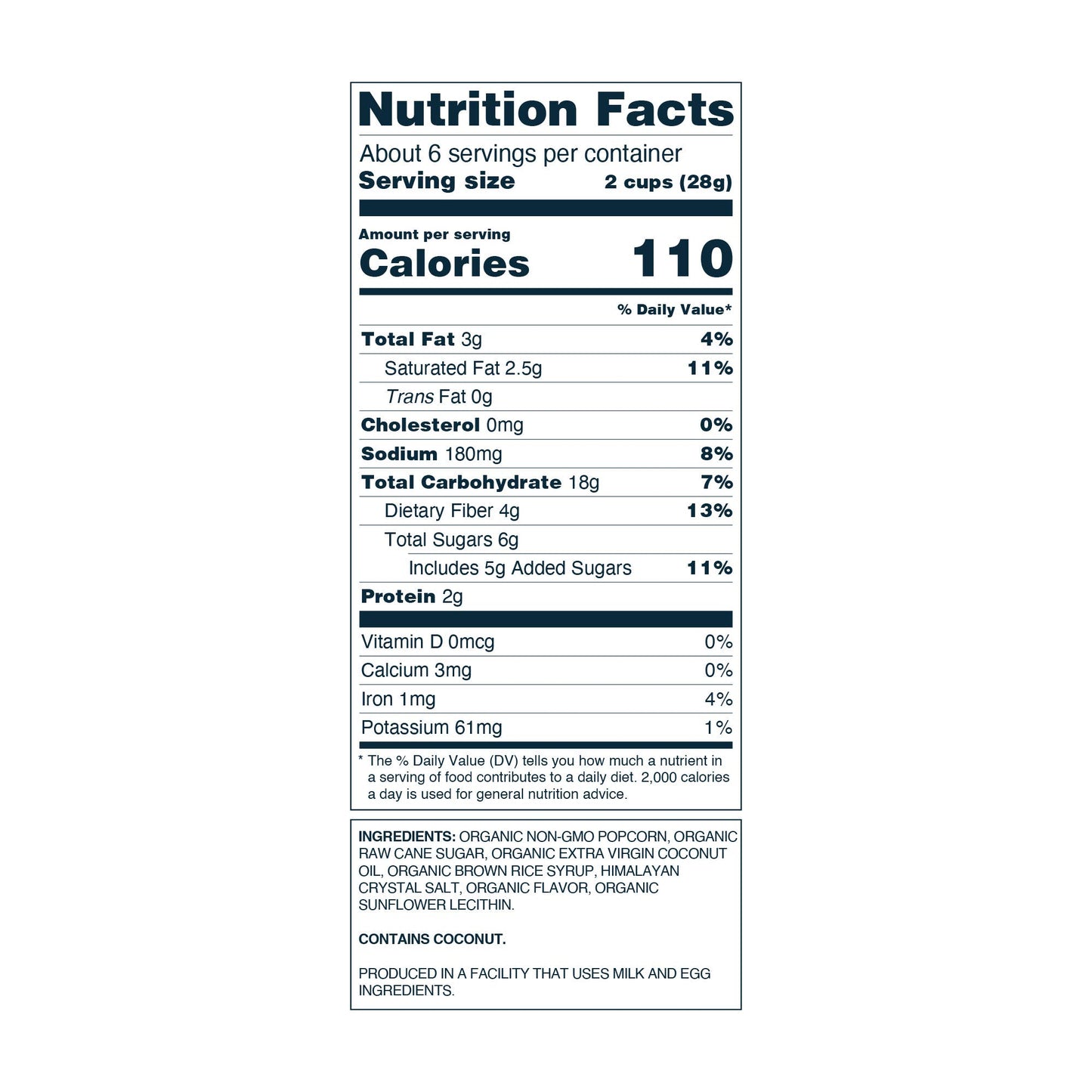 Organic Popcorn, Himalayan Sweetness 6.4 oz
