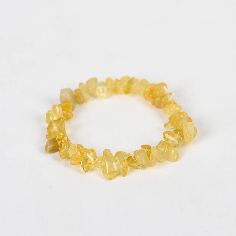 Women Natural Crystal Irregular Stone Bracelet - CS