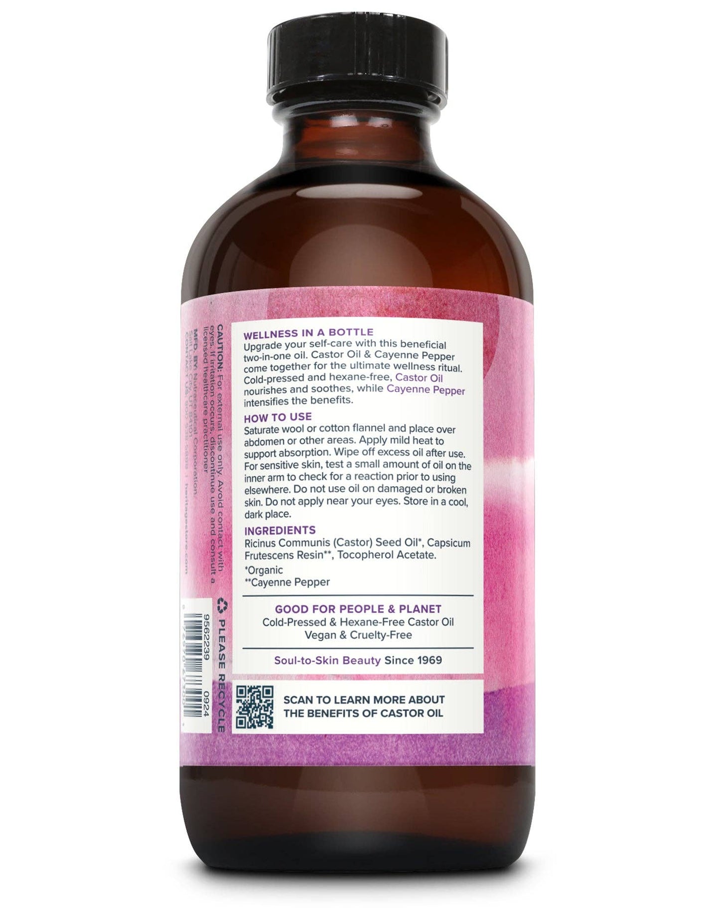 Castor Oil & Cayenne 8 oz