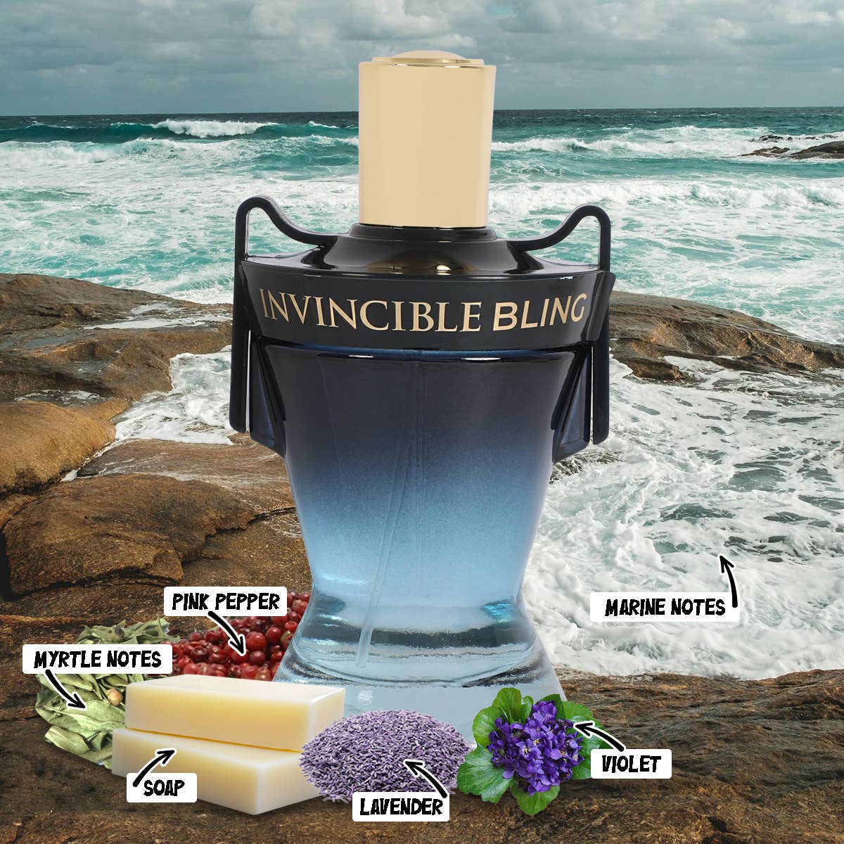 Invincible Bling Spray Cologne Eau De Toilette For Men