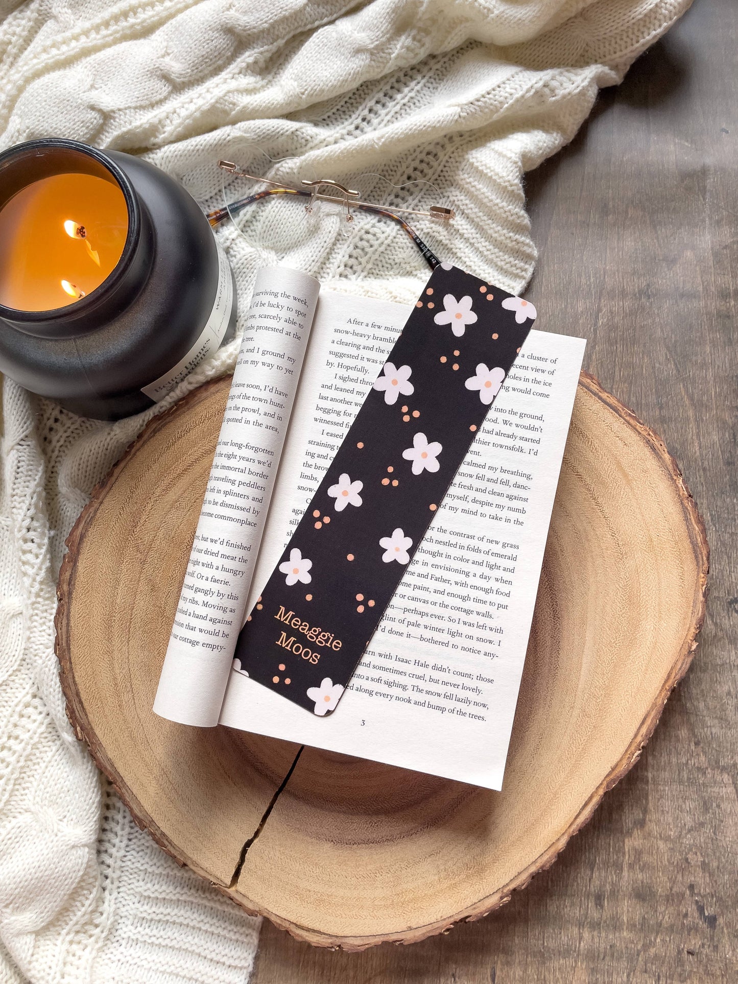 Moon Phase 2x8 Bookmark