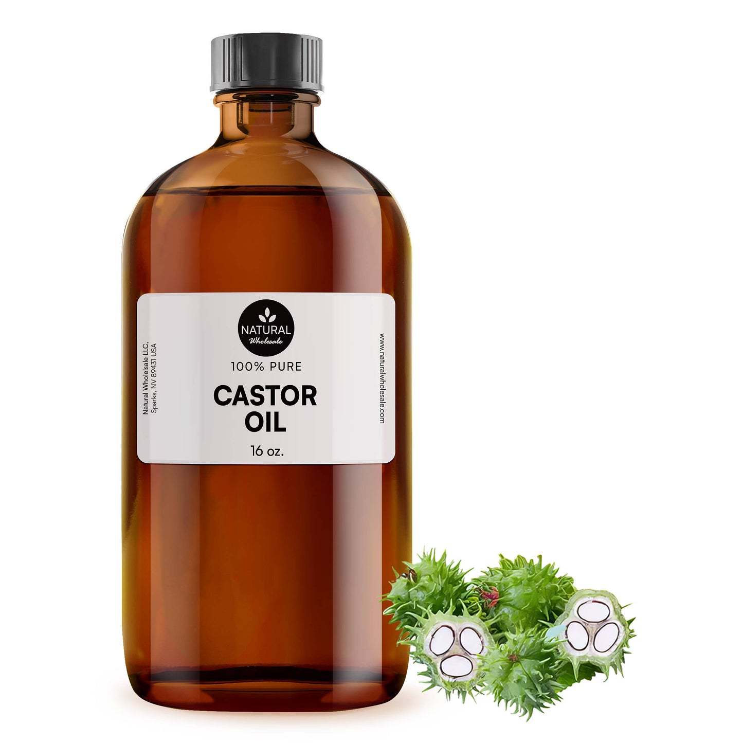 Castor Oil - 100% Pure, Cold Pressed & Hexane Free