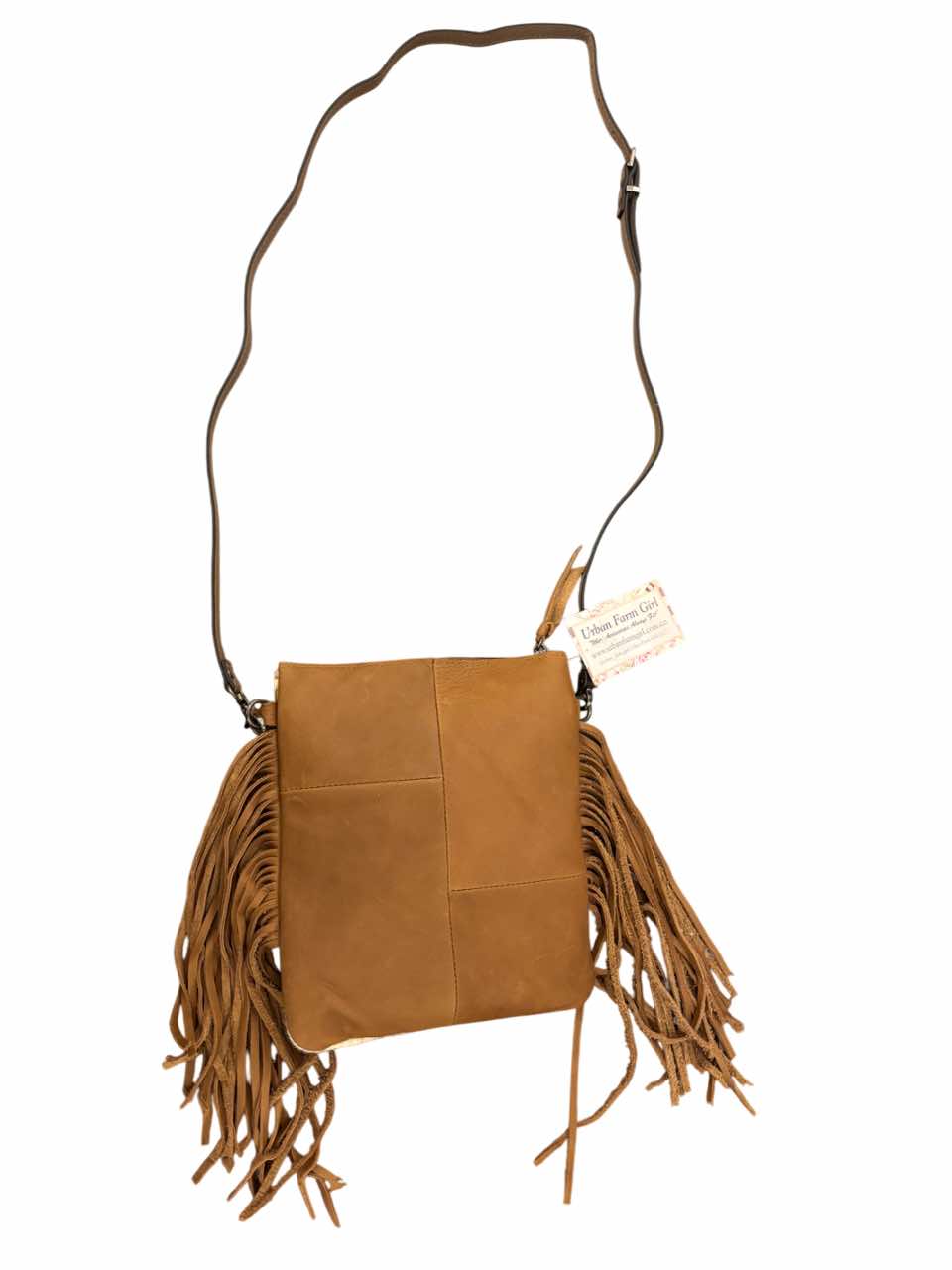 Tasselled Cowhide Shoulder Bag
