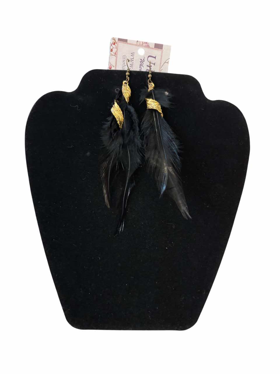 Black Feather Earrings