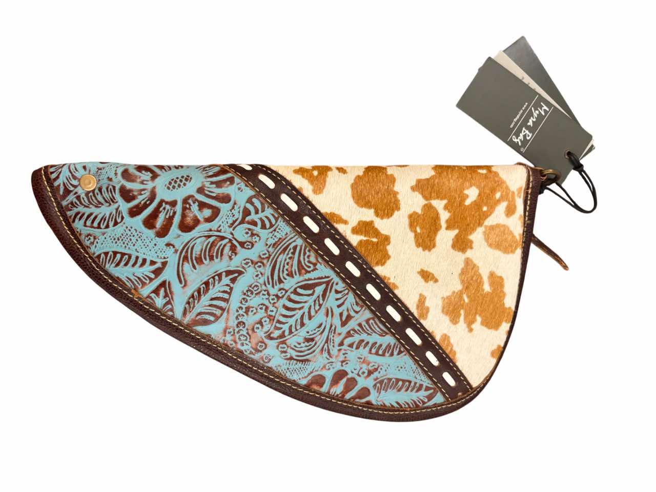 Myra Gun Case Cowhide & Blue