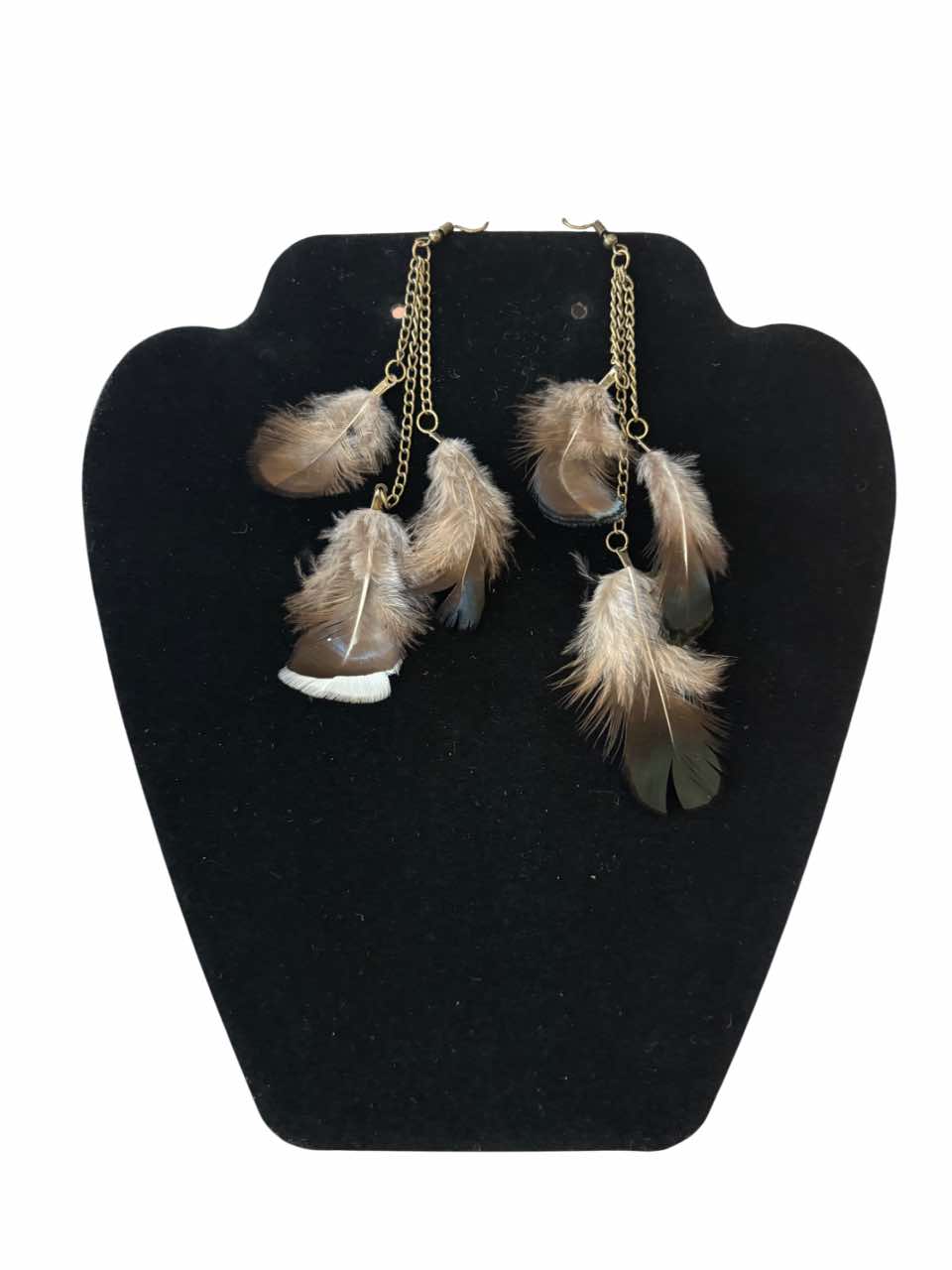 Black Feather Earrings