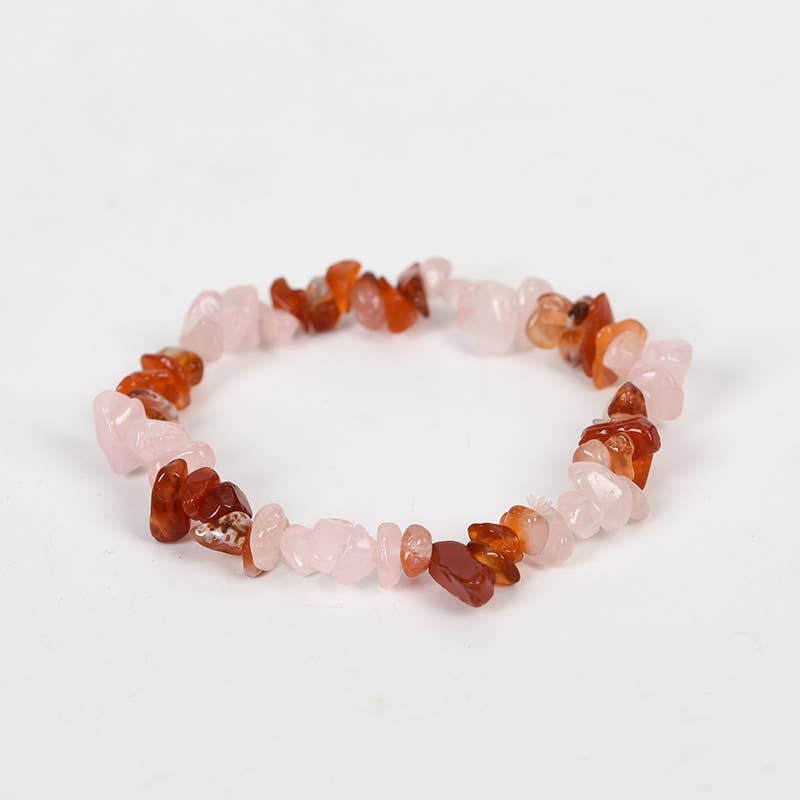 Women Natural Crystal Irregular Stone Bracelet - CS