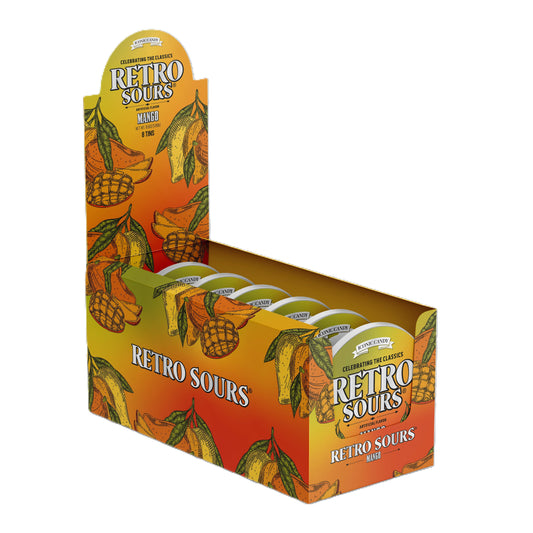 Retro Sours Mango, 16.9oz Tin, 8ct