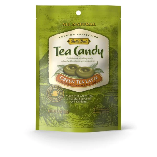Bali's Best Green Tea Latte Candy, 5.3oz Bag, 12ct