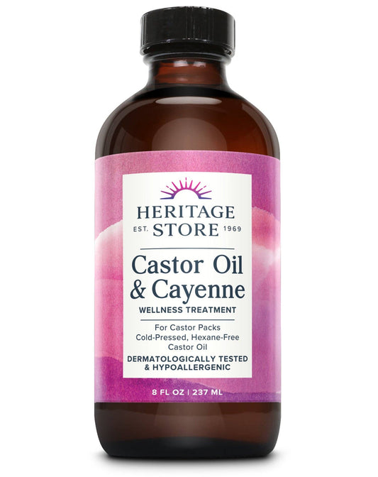 Castor Oil & Cayenne 8 oz