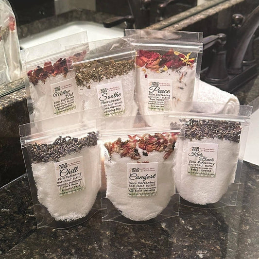 Bath Salts Soak Essential Oils Epsom Sea Salt Skin Softening
