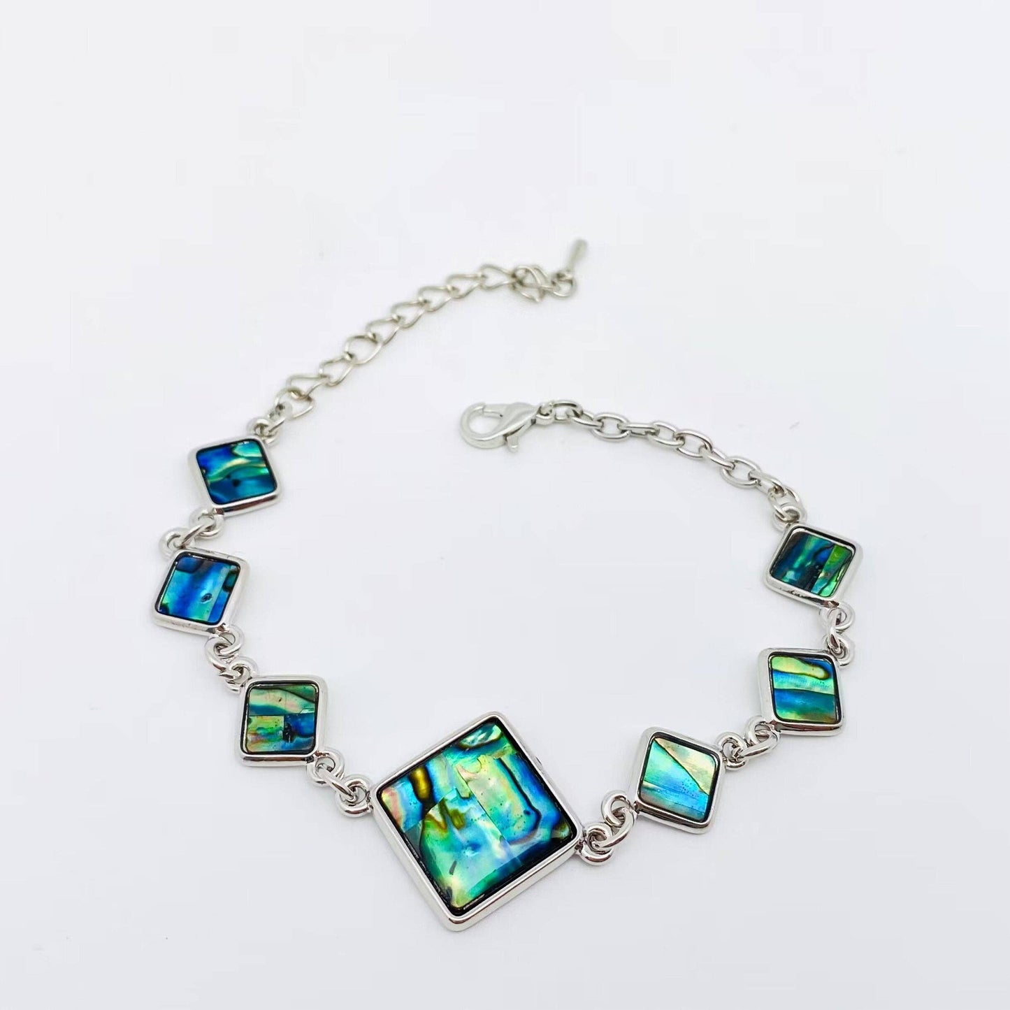 Multi-style Abalone Shell Metal Chain Bracelets