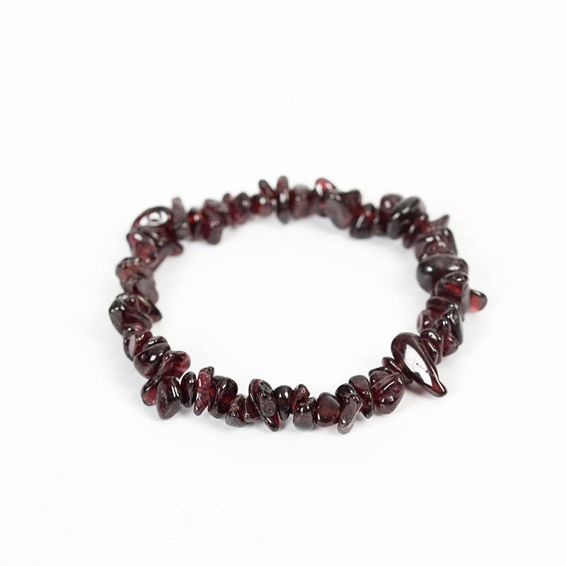 Women Natural Crystal Irregular Stone Bracelet - CS
