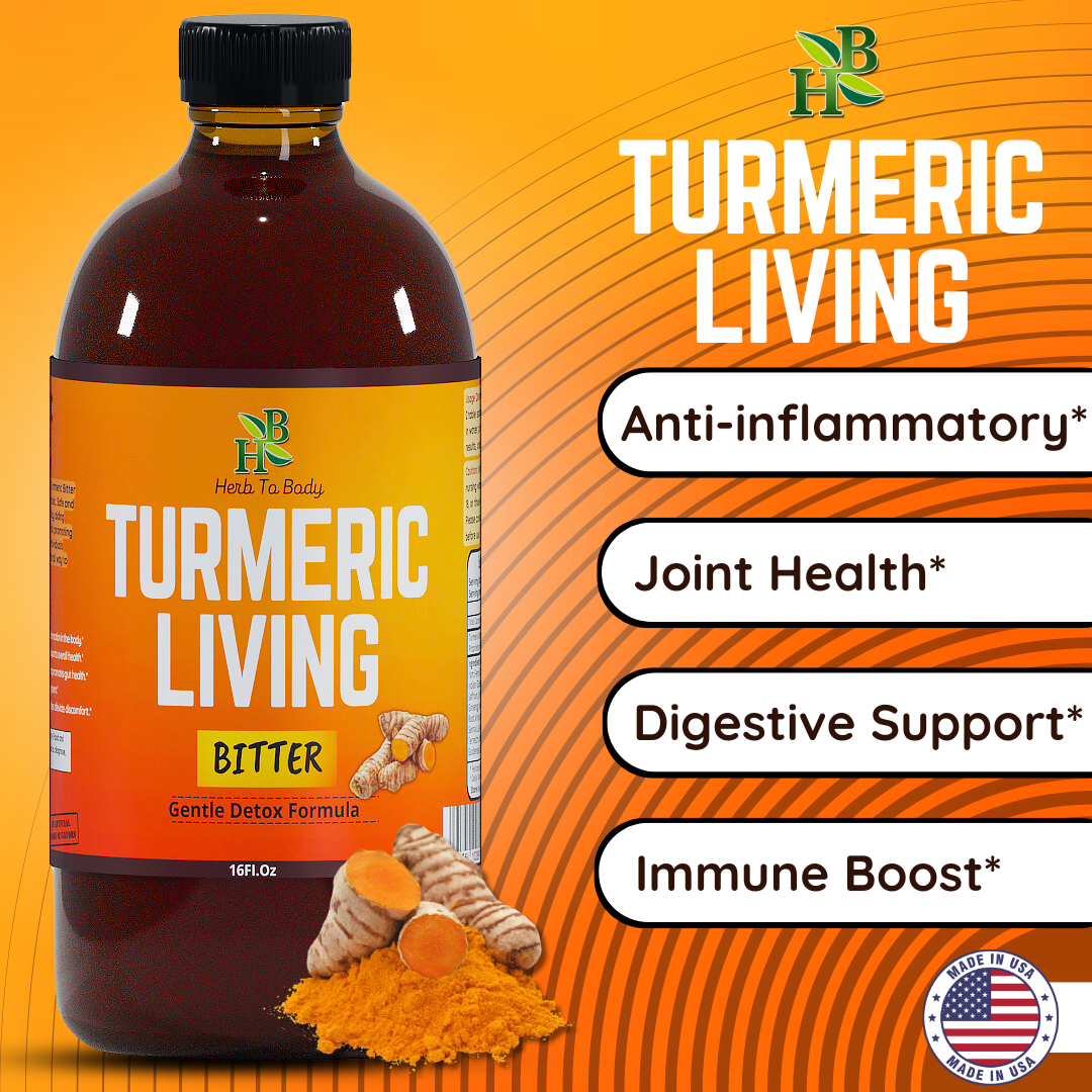 Turmeric Living Bitter Oral Supplement 16oz