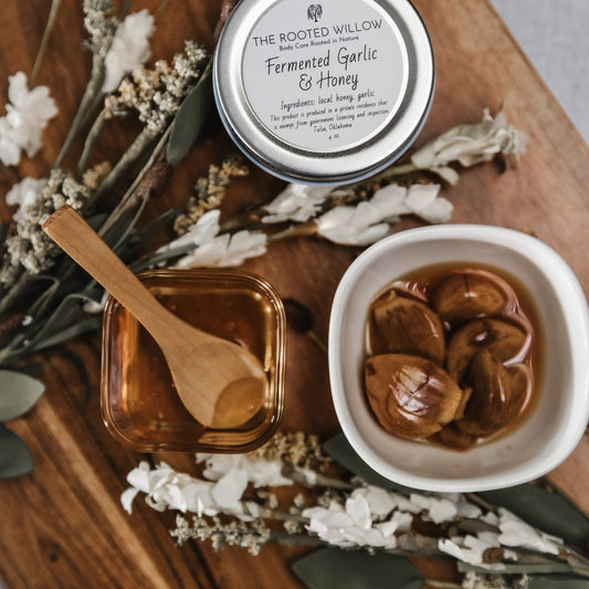 Fermented garlic and honey
