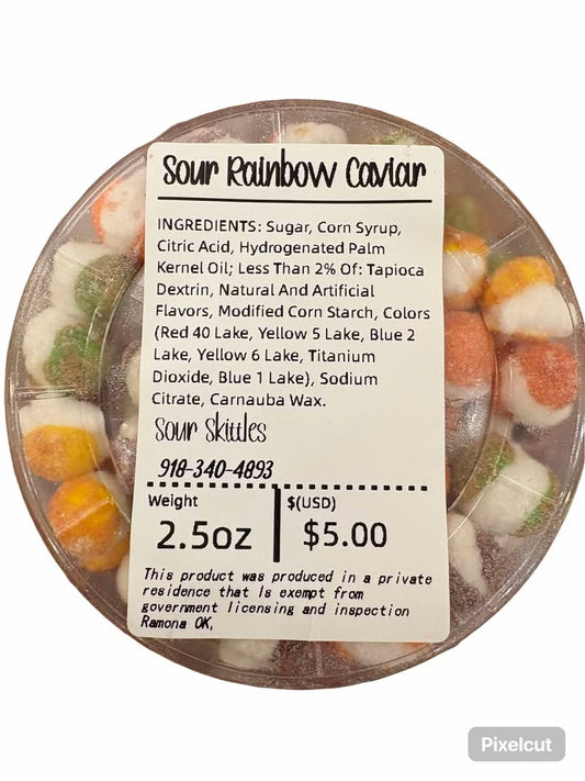 Sour Rainbow Caviar 2.5 oz