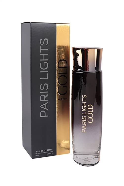 Paris Lights Gold Natural Spray Cologne For Men