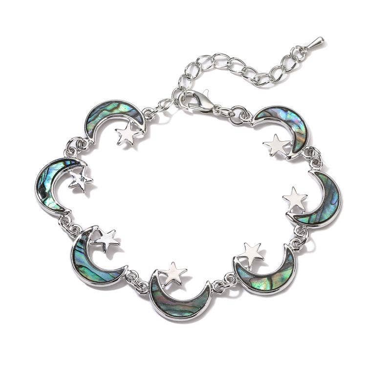 Multi-style Abalone Shell Metal Chain Bracelets