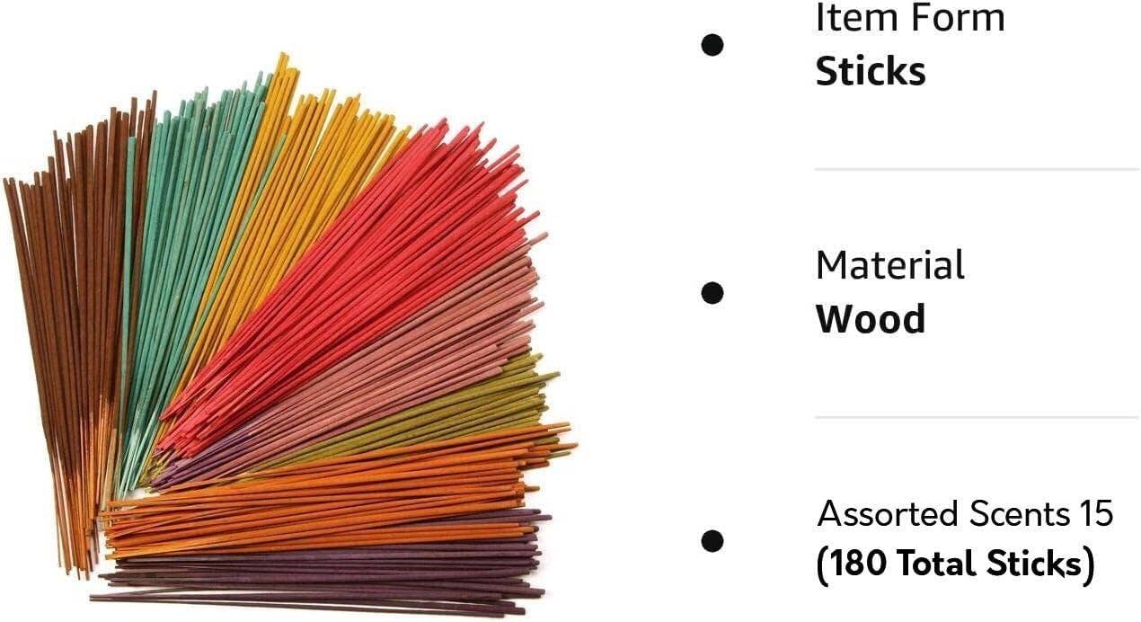 Premium Hand Dipped Incense 12 Scents per pack