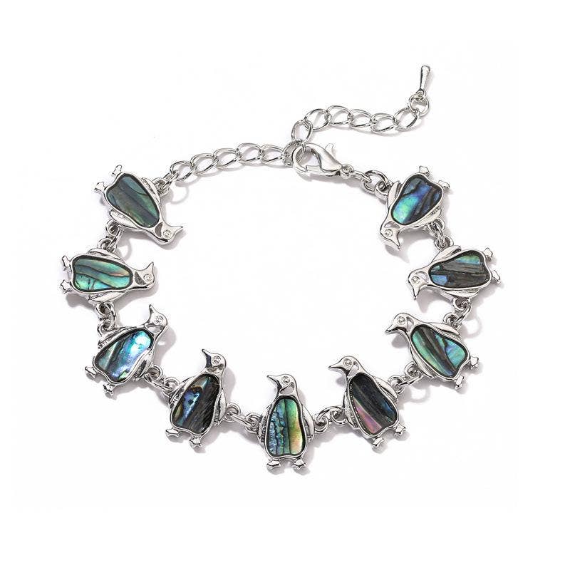 Multi-style Abalone Shell Metal Chain Bracelets