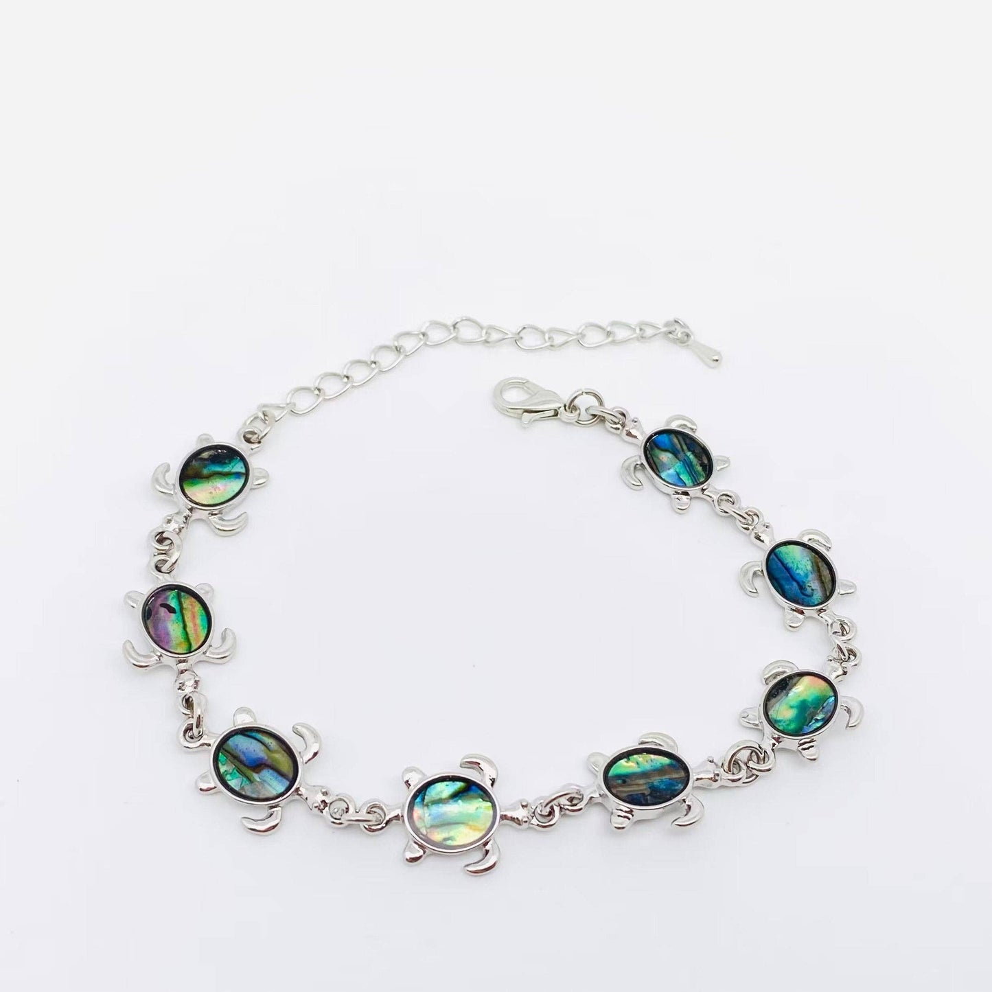 Multi-style Abalone Shell Metal Chain Bracelets