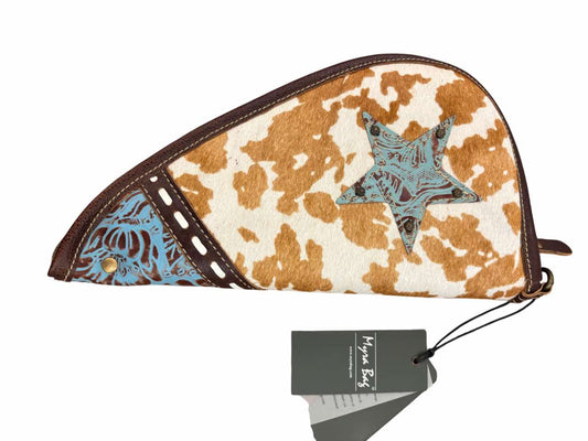 Myra Gun Case Cowhide & Blue
